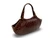 13" Long 1950's-60's Chocolate Brown Alligator Skin Handbag - Side Clasps!