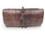 Stunning 1990's-2000's Brown Hornback CROCODILE Tail Skin CLUTCH Wallet