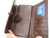 Stunning 1990's-2000's Brown Hornback CROCODILE Tail Skin CLUTCH Wallet