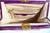  Rare 1960's PURPLE Crocodile Belly Skin Shoulder Bag with Accessories - COMTESSE 