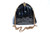  Jet Black 1980's-90's G. PARAPINI Alligator Belly Skin CROSS Body Shoulder Bag - ITALY 