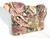  RUFFLED 1980's Pastel PYTHON Snake Skin CLUTCH Shoulder Bag 