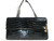 JUDITH LEIBER 1980's BLACK Alligator Skin Bag - HORN Clasp 