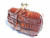  New! Hard-Sided Hornback ALLIGATOR TAIL Skin Mini CLUTCH Bag 