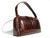  Chocolate 1950's-60's Hard-Sided CROCODILE Skin Handbag 