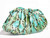  1970's TEAL GREEN Dyed Cobra Snake Skin Clutch/Shoulder Bag - PANTERA 
