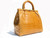  HUGE Caramel 1990's CROCODILE Porosus Belly Skin Handbag 
