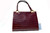  RARE BURGUNDY RED 1950's-60's MARTIN VAN SCHAAK Crocodile Porosus Skin Handbag 