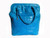  Massive 1990's TURQUOISE Alligator Skin SATCHEL Carry-on Tote Shoulder Bag 