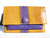  Mustard & Purple 1980's-90's PYTHON Snake Skin CLUTCH Bag 