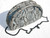  1970's-80's DENIM BLUE Python Snake Skin CLUTCH Shoulder Bag 