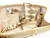  PALE YELLOW 1970's FROG & SNAKE SKIN Clutch Shoulder Bag 