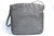  Gorgeous 11 x 11 GRAY 1980's OSTRICH SKIN Shoulder Bag Tote CORBEAU 