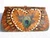  Stunning 1960's-1970's Ample PEACOCK Feather CLUTCH Bag w/Box! 