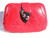  RED & BLACK Studded 1970's FROG SKIN Clutch Shoulder Bag 