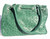  WOW! Massive 14 x 11 GREEN 1990's OSTRICH SKIN Shoulder Bag 