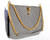 DARK GRAY 1960's MATTE-Finish Python Snake Skin Shoulder Bag - MANON - FISH Clasp!   DARK GRAY 1960's MATTE-Finish Python Snake Skin Shoulder Bag - MANON - FISH Clasp!