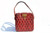 RED 1940's-50's Quilted PYTHON Snake Skin Handbag - BASS   RED 1940's-50's Quilted PYTHON Snake Skin Handbag - BASS