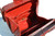 RED 1940's-50's Quilted PYTHON Snake Skin Handbag - BASS   RED 1940's-50's Quilted PYTHON Snake Skin Handbag - BASS