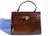  XL 1970's-80's Brown PYTHON Skin BIRKIN Style Bag with Lock & Key - HERMES! 