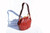  FANTASTIC 1940's DECO Style Red Quilted PYTHON Skin Handbag Shoulder Bag by BASS! 