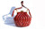  FANTASTIC 1940's DECO Style Red Quilted PYTHON Skin Handbag Shoulder Bag by BASS! 