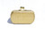  New! Metallic Gold Hard-Sided Python Skin Mini CLUTCH Bag - FROG 