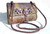  1970's PURPLE PYTHON Snake Skin SHOULDER Bag - FLOWERS - Varon 