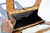  MOD 1960's PYTHON Snake Skin Handbag w/BUILT-IN Handles 