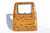  MOD 1960's PYTHON Snake Skin Handbag w/BUILT-IN Handles 
