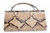  1960's-70's PYTHON Snake Skin Convertible CLUTCH Handbag - w/ Change Purse! 