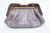  1980's Lavender Purple SUSAN GAIL COBRA Snake Skin CLUTCH Shoulder Bag 