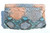  1980's TURQUOISE PINK & BLUE PYTHON Snake Skin Clutch Shoulder Bag - Zenith 