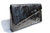  Sleek 15" 1970's-80's Jet Black COBRA Snake Skin CLUTCH - Joseph Horne Co. 