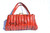  1940's-50's RED & BLACK Quilted BOA Snake Skin Handbag 
