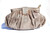  XXL Metallic BRONZE Matte PYTHON Snake Skin Clutch Shoulder Bag - Fatto a Mano CARLOS FALCHI 