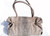  Stunning XL Taupe & Gray Matte PYTHON Snake Skin Shoulder Bag - CARLOS FALCHI 
