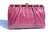  MARTIN VAN SCHAAK 1970's-80's Pink Cobra Snake Skin Clutch Shoulder Bag - 