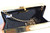 BLACK 1980's-90's Hard-Sided Snake Skin Cobra Evening Bag   BLACK 1980's-90's Hard-Sided Snake Skin Cobra Evening Bag