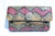  Jeweled 1960's-70's PASTEL Dyed PYTHON Skin Clutch - MARGOLIN 
