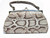  1960's Natural MATTE Finish PYTHON Snake Skin Handbag 