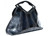  R & Y AUGOUSTI 17" Long Jet Black OSTRICH LEG & Stingray Skin Handbag - Great Handles 