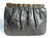  1980's FINESSE LA MODEL Black KARUNG Snake Skin Clutch Bag 