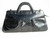  HUGE 15" BLACK 1960's-70's PYTHON Snake Skin SATCHEL Bag 