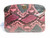  1980's Pastel PINK PYTHON Snake Skin CLUTCH Bag - JAY HERBERT 