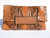  Stunning 1990's R & Y AUGOUSTI PEACH PYTHON Skin CLUTCH Bag 