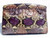  1960's-70's PURPLE PYTHON Snake Skin CLUTCH Bag - VARON 
