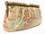  1970's Pastel PYTHON Snake Skin Clutch/Shoulder Bag w/LUCITE Clasp 