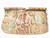  1970's Pastel PYTHON Snake Skin Clutch/Shoulder Bag w/LUCITE Clasp 