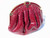  1970's-80's BURGUNDY WINE PYTHON Snake Skin Clutch Shoulder Bag 